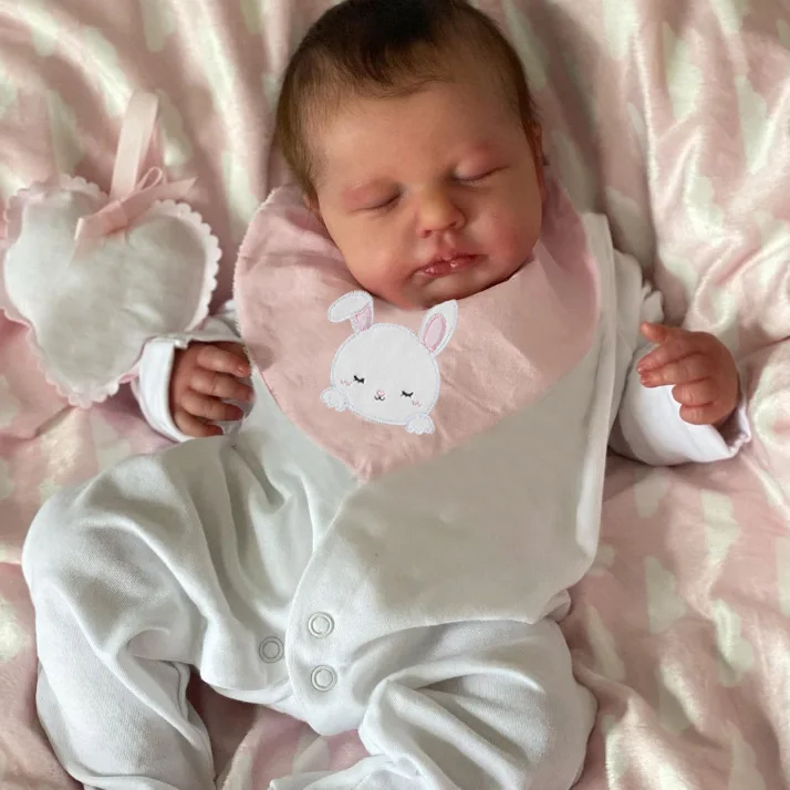 Reborn Baby Doll Silicone Realistic - 49CM Cuddly Full Body Silicone Viny