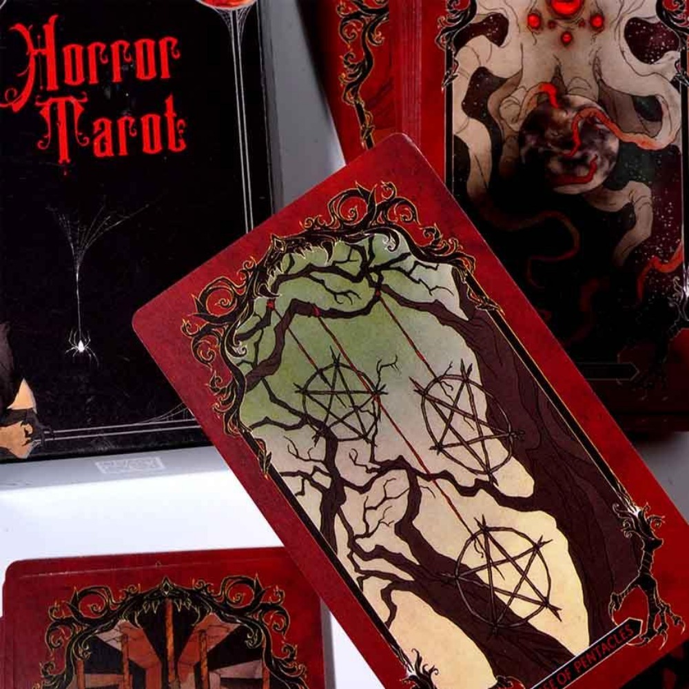 Tarot Cards Deck With Guidebook - 10.3*6cm Horror Tarot Deck Card Game