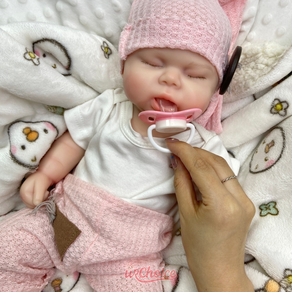 Chubby 47cm Open Mouth Silicon - Reborn Baby Doll Silicone Realistic ulasan dan harga