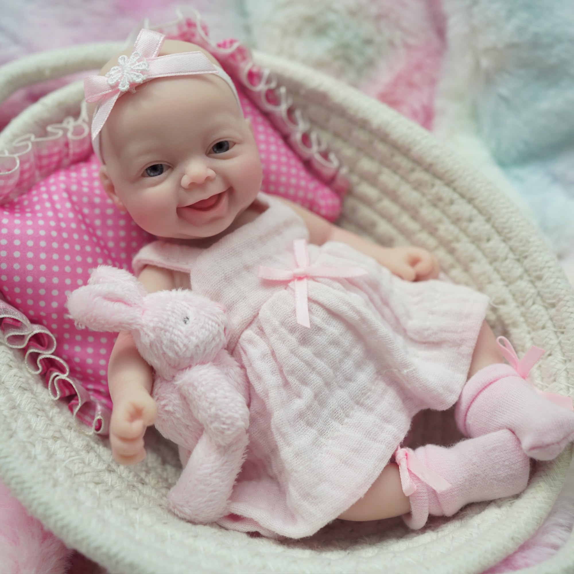7 Inch Miniature Silicone Full - Reborn Baby Doll Silicone Realistic ulasan dan harga