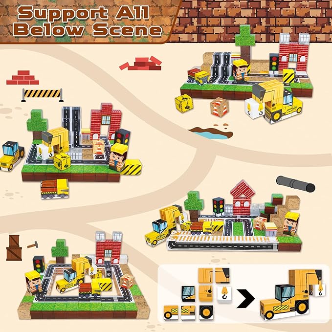 100PCS Magnetic Blocks, Magnet - Magnetic Building Tiles Set 100Pcs ulasan dan harga