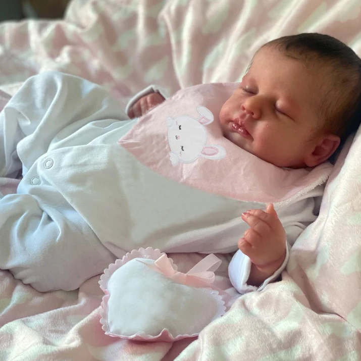 49CM Cuddly Full Body Silicone - Reborn Baby Doll Silicone Realistic ulasan dan harga