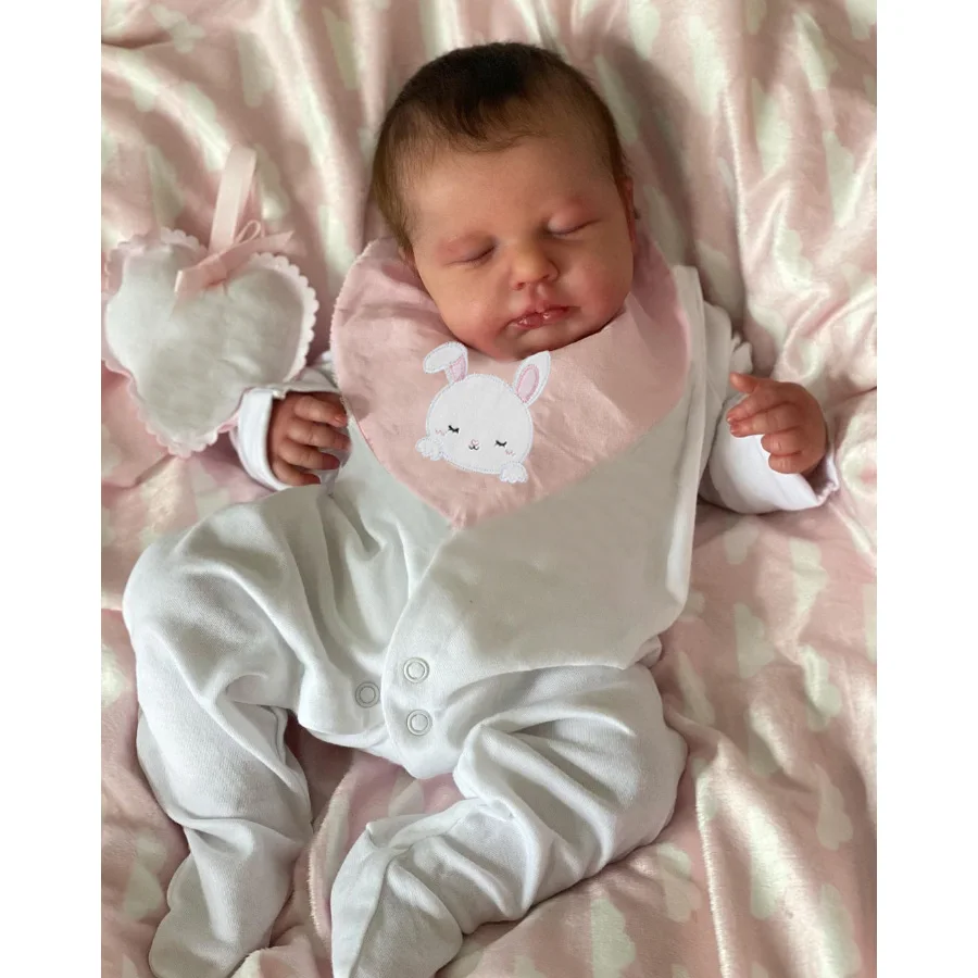 49CM Cuddly Full Body Silicone - Reborn Baby Doll Silicone Realistic ulasan dan harga