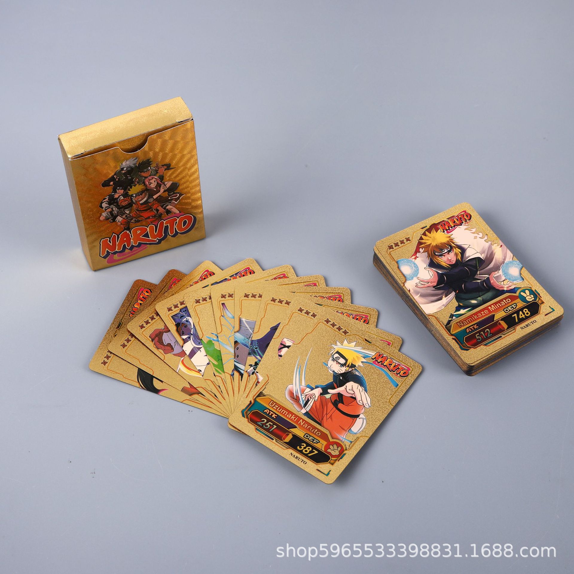 55pcs Naruto Card Gold English - Board Games ulasan dan harga
