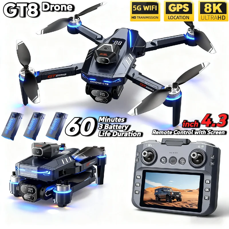 HOT For LSRC GT8 Drone 4K Prof - Fpv Brushless Rc Drone 4K ulasan dan harga