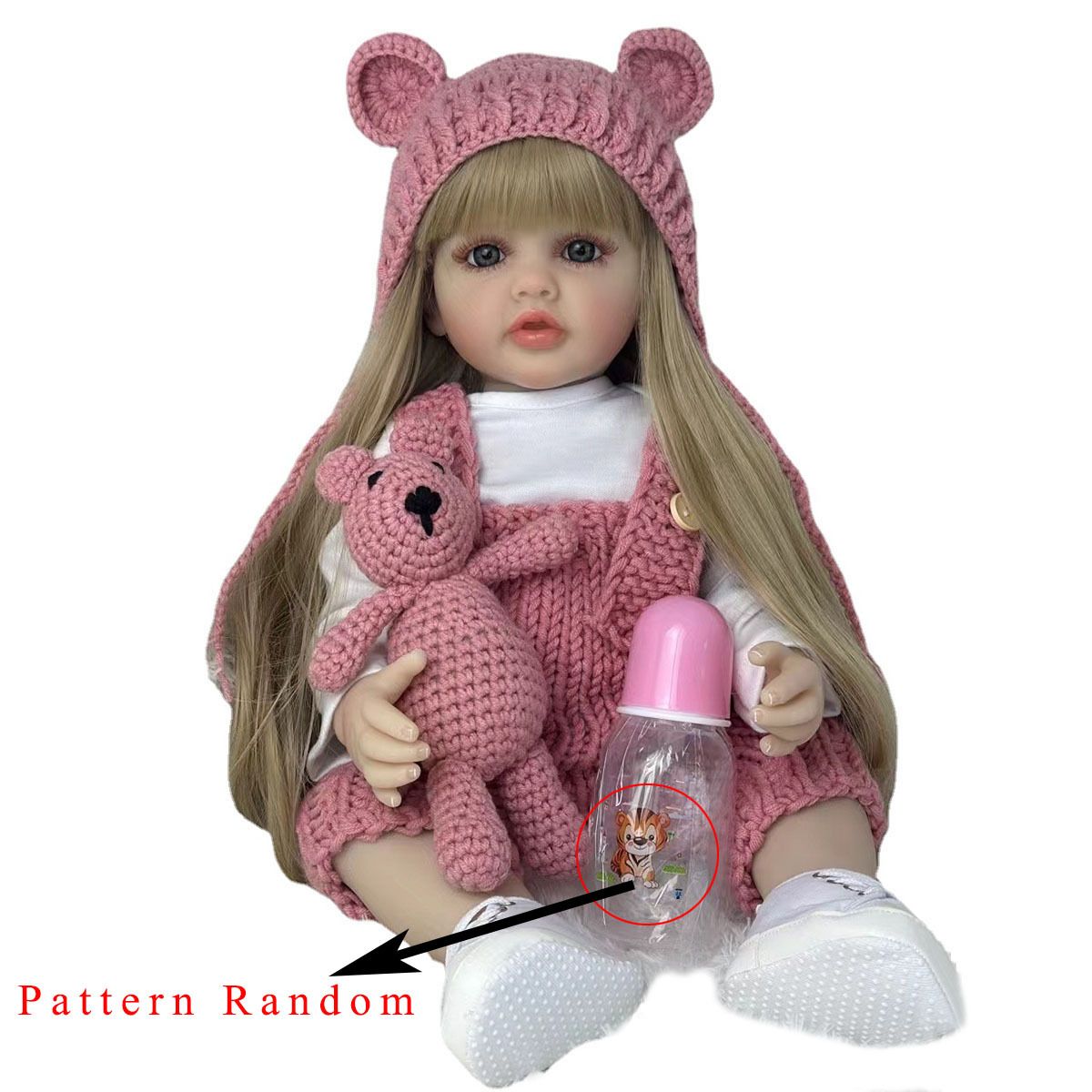 BZDOLL 55cm 22inch Lifelike Re - Reborn Baby Doll Silicone Realistic ulasan dan harga