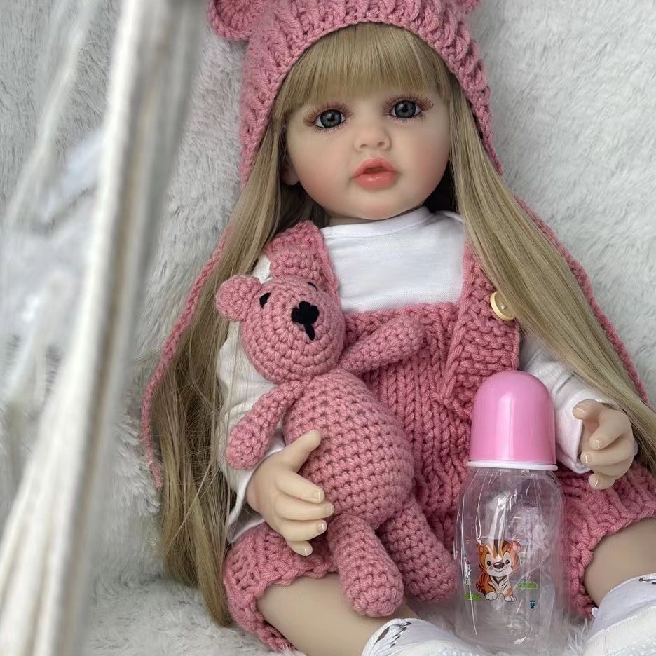 BZDOLL 55cm 22inch Lifelike Re - Reborn Baby Doll Silicone Realistic ulasan dan harga