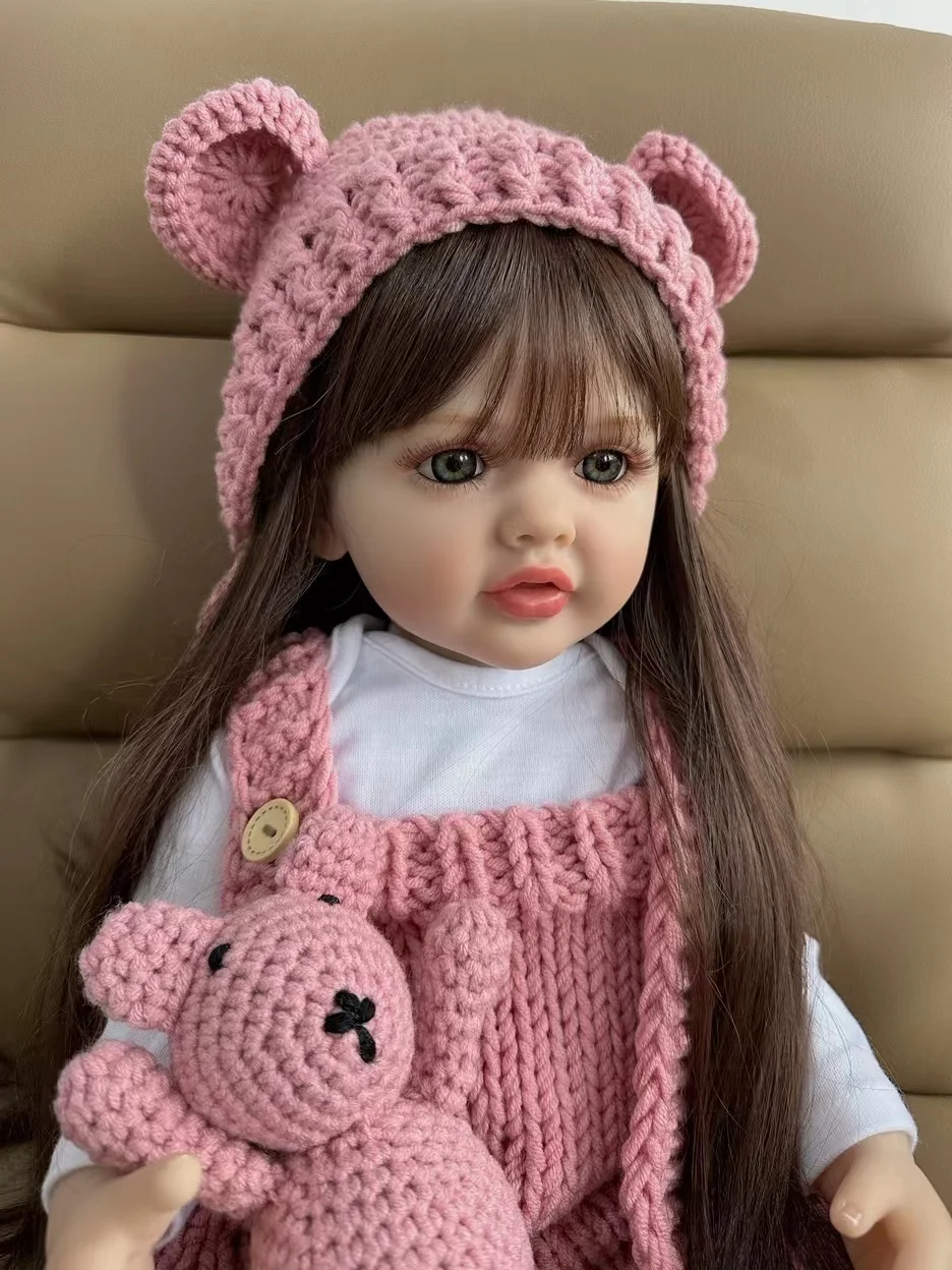 BZDOLL 55cm 22inch Lifelike Re - Reborn Baby Doll Silicone Realistic ulasan dan harga