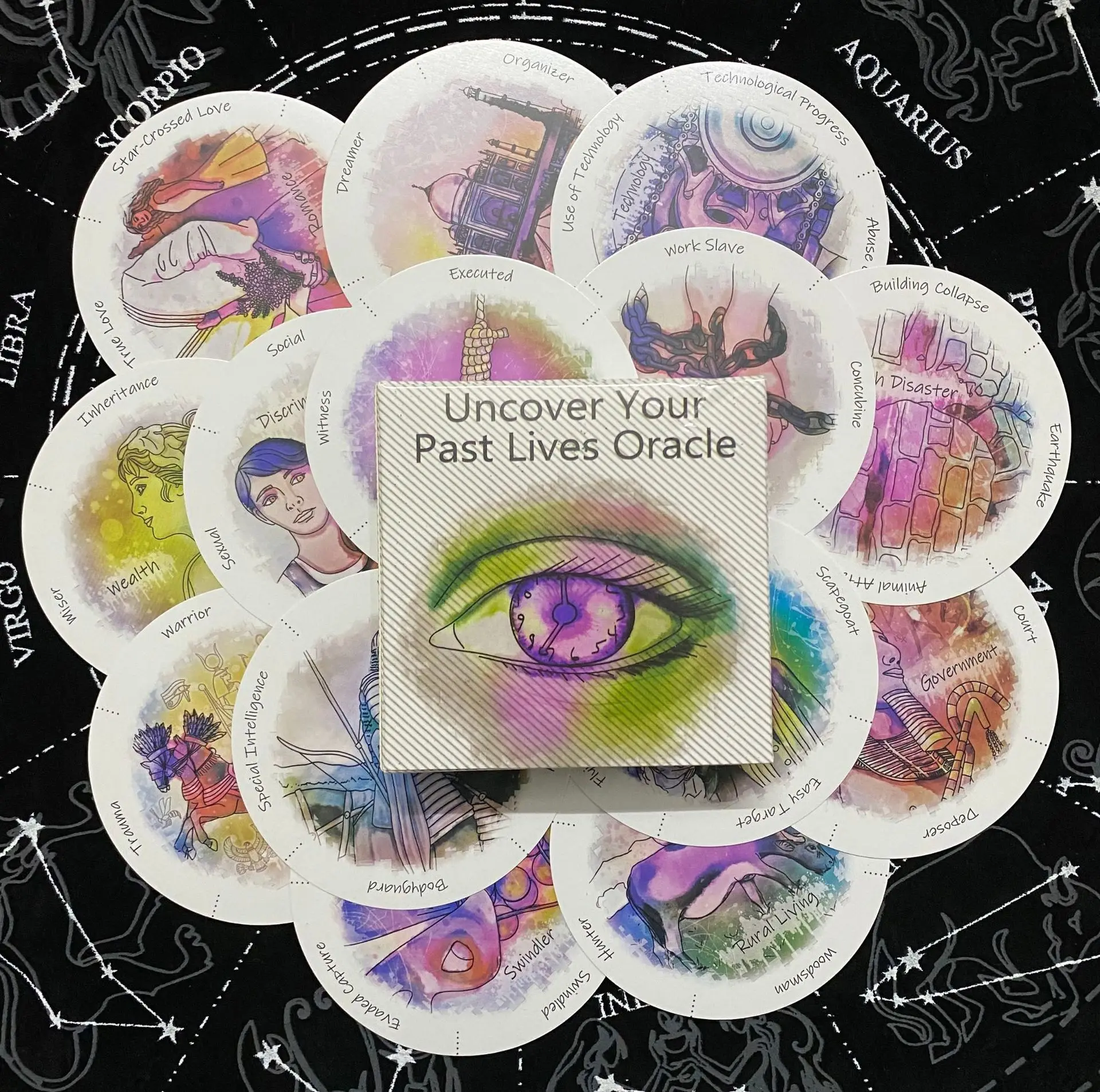 Uncover Your Past Life Oracle  - Tarot Cards Deck With Guidebook ulasan dan harga
