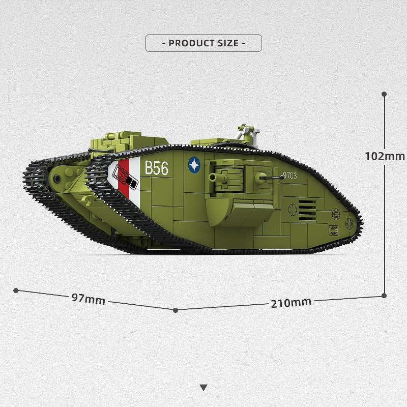 900PCS World War I Heavy Tank  - Lego Compatible Military Tank ulasan dan harga