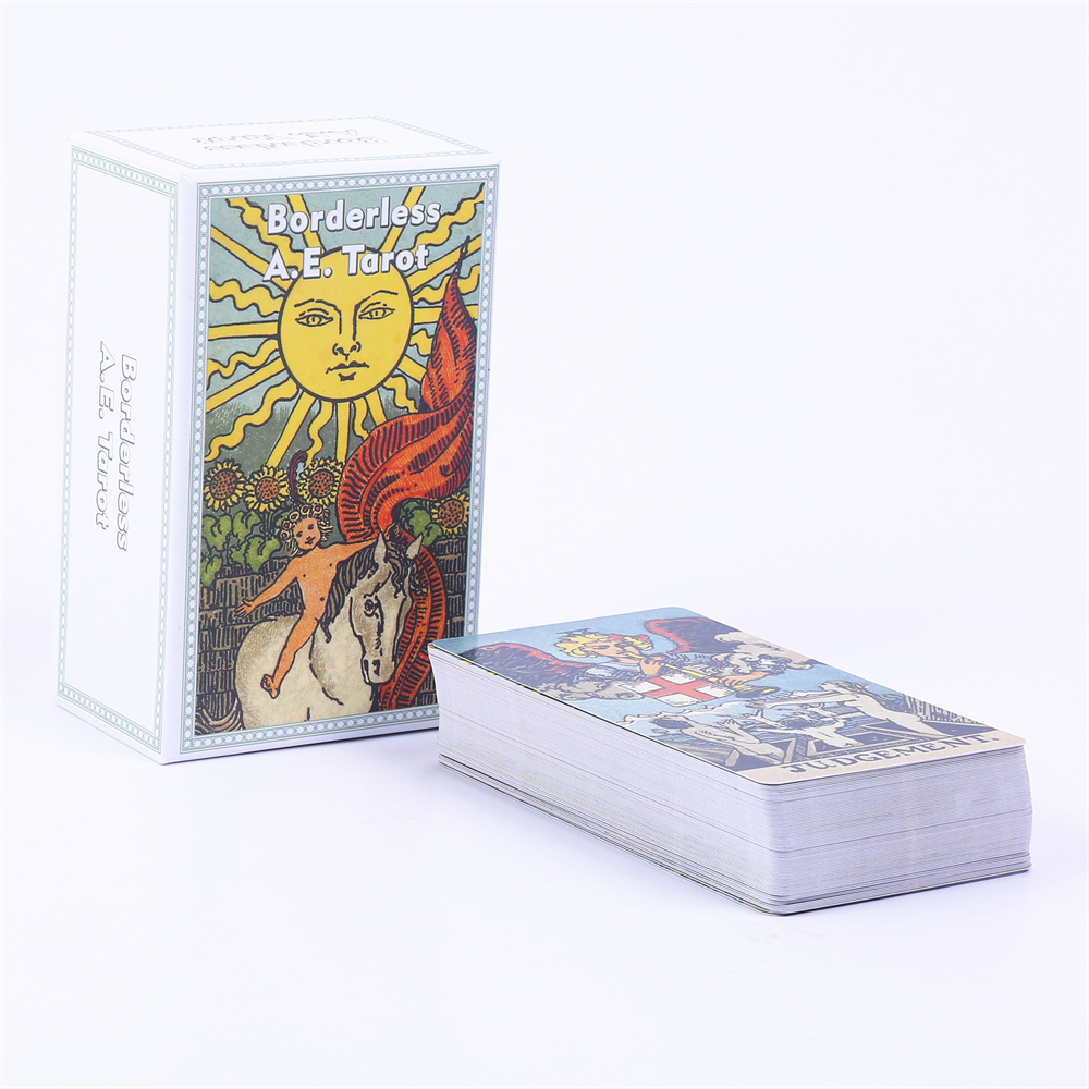 12*7cm Borderless A.E. Tarot D - Tarot Cards Deck With Guidebook ulasan dan harga