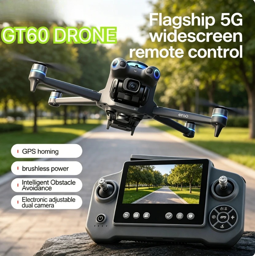 Original GT60 GPS Foldable RC  - Fpv Brushless Rc Drone 4K ulasan dan harga