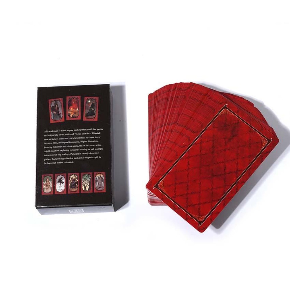 10.3*6cm Horror Tarot Deck Car - Tarot Cards Deck With Guidebook ulasan dan harga