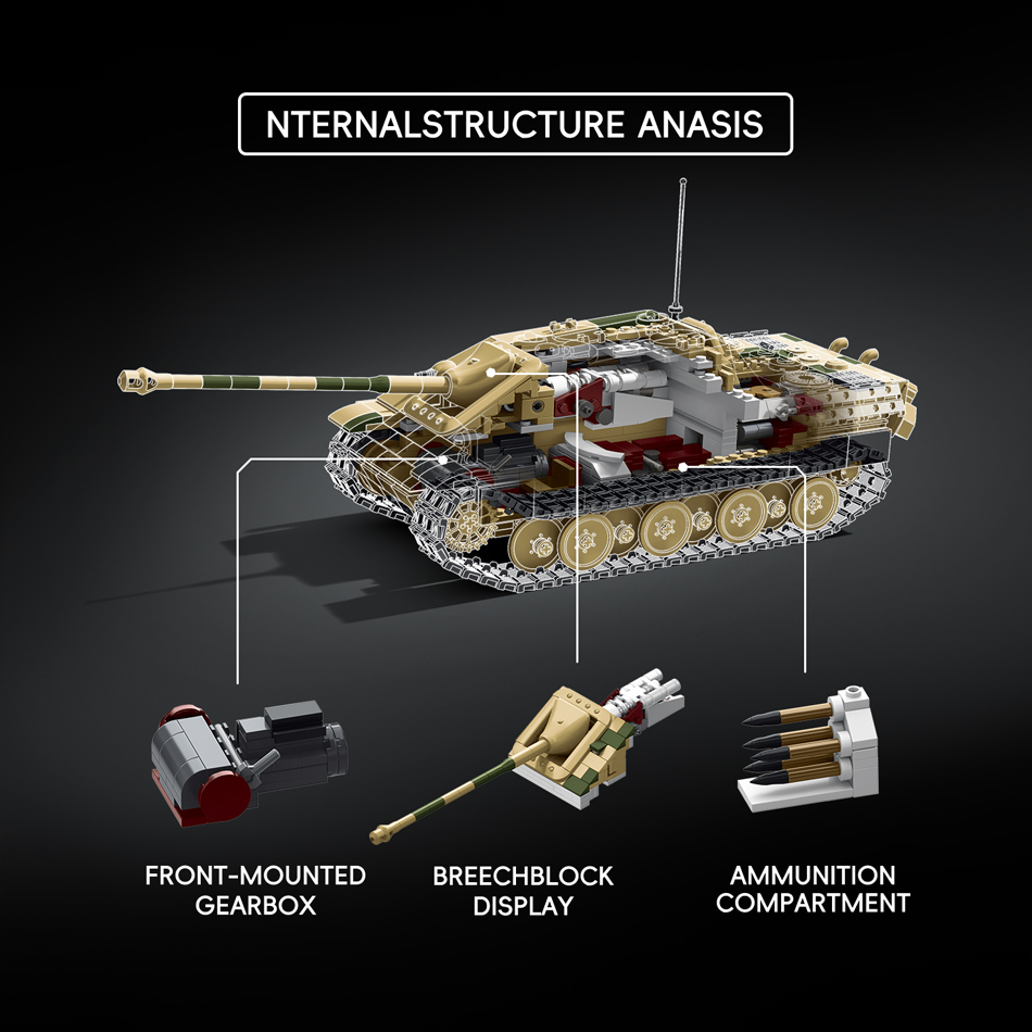 WW2 Military Jagdpanther G1 Sd - Lego Compatible Military Tank ulasan dan harga