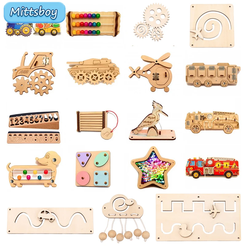 DIY Busy Board Montessori Hot  - Montessori Wooden Busy Board Toddler ulasan dan harga