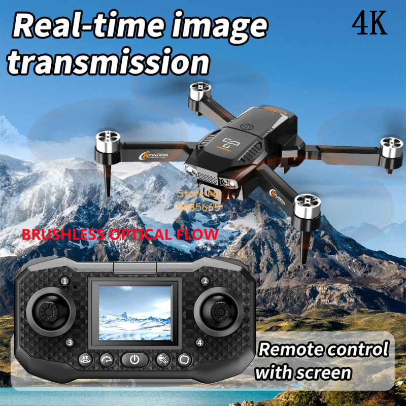 4K Dual Camera Optical Flow Br - Fpv Brushless Rc Drone 4K ulasan dan harga