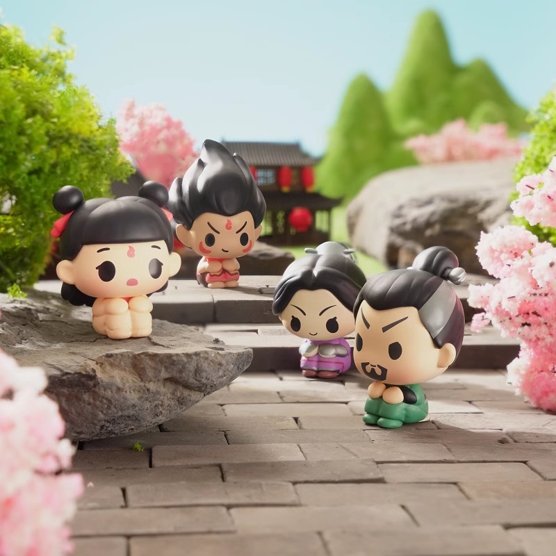 Ne Zha 2 Sit In A Row Series B - Anime Action Figure Blind Box ulasan dan harga