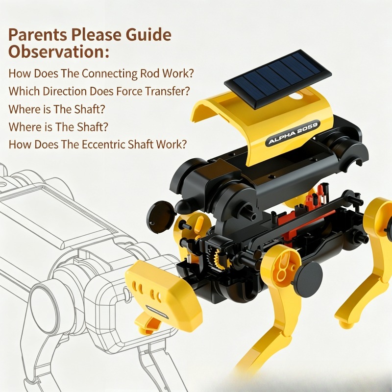 DIY Solar Powered Walking Mech - Stem Solar Robot Kit For Kids ulasan dan harga