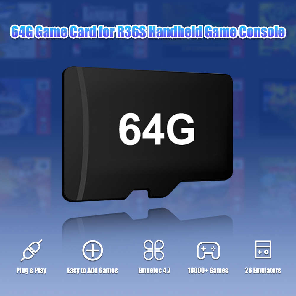 64G Game TF Card for R36S Vide - Retro Handheld Game Console R36S ulasan dan harga