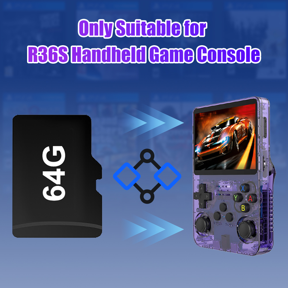 64G Game TF Card for R36S Vide - Retro Handheld Game Console R36S ulasan dan harga