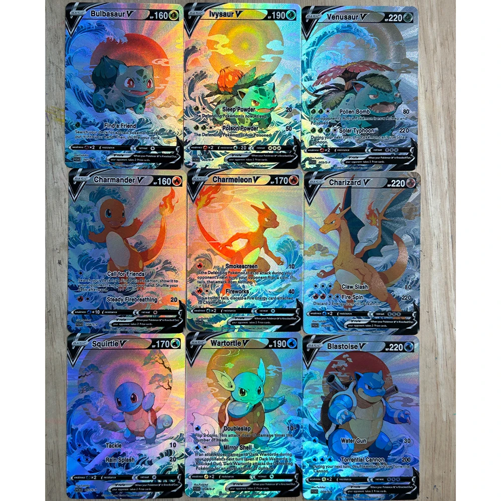 9Pcs/set DIY Anime PTCG Collec - Board Games ulasan dan harga