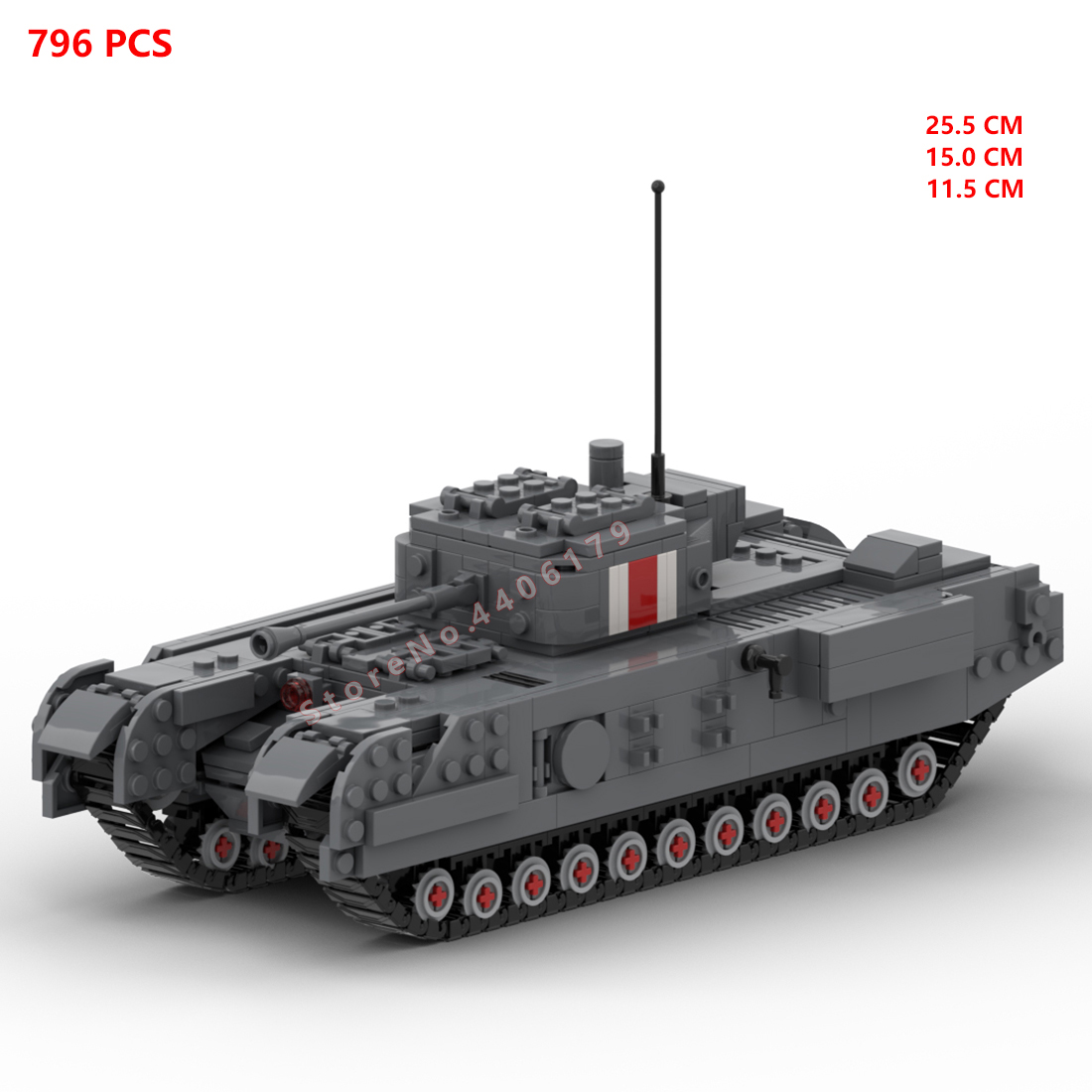 hot military WWII UK Army Chur - Lego Compatible Military Tank ulasan dan harga