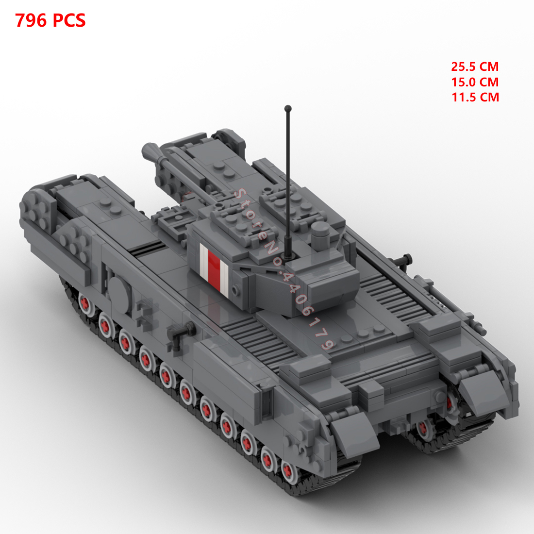 hot military WWII UK Army Chur - Lego Compatible Military Tank ulasan dan harga