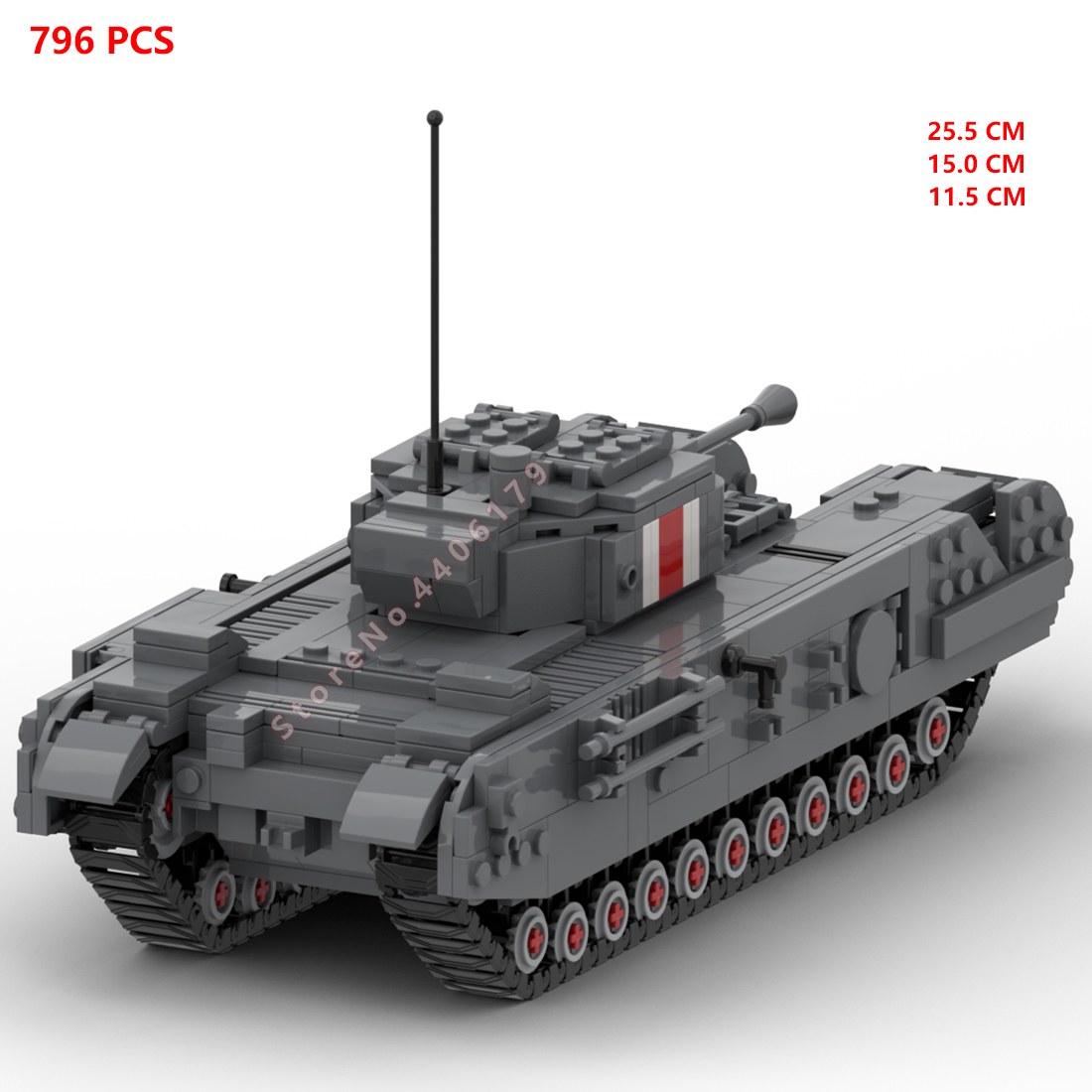 hot military WWII UK Army Chur - Lego Compatible Military Tank ulasan dan harga