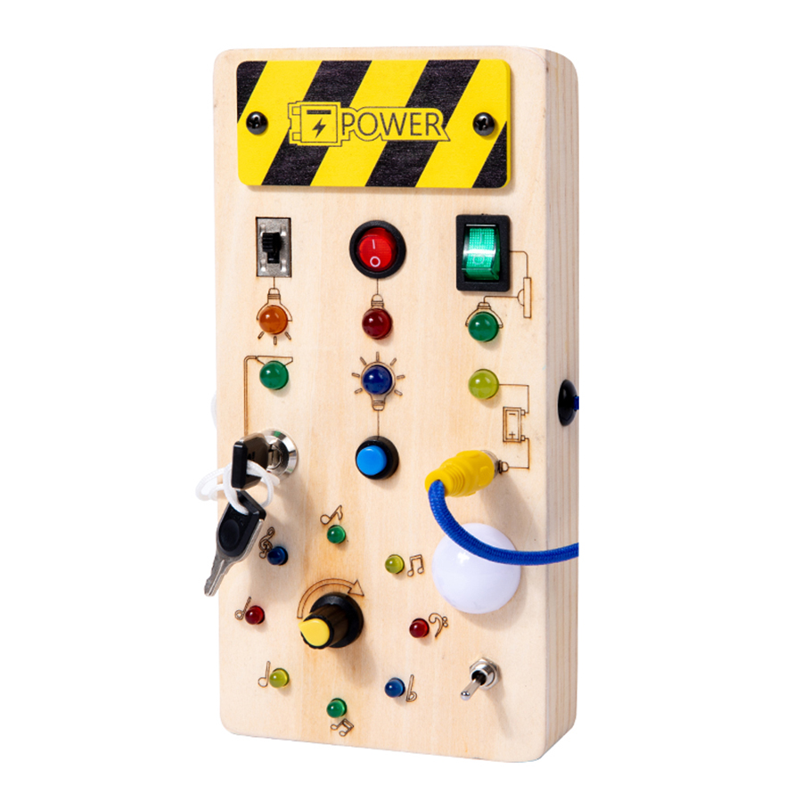 Montessori Busy Board Sensory  - Montessori Wooden Busy Board Toddler ulasan dan harga