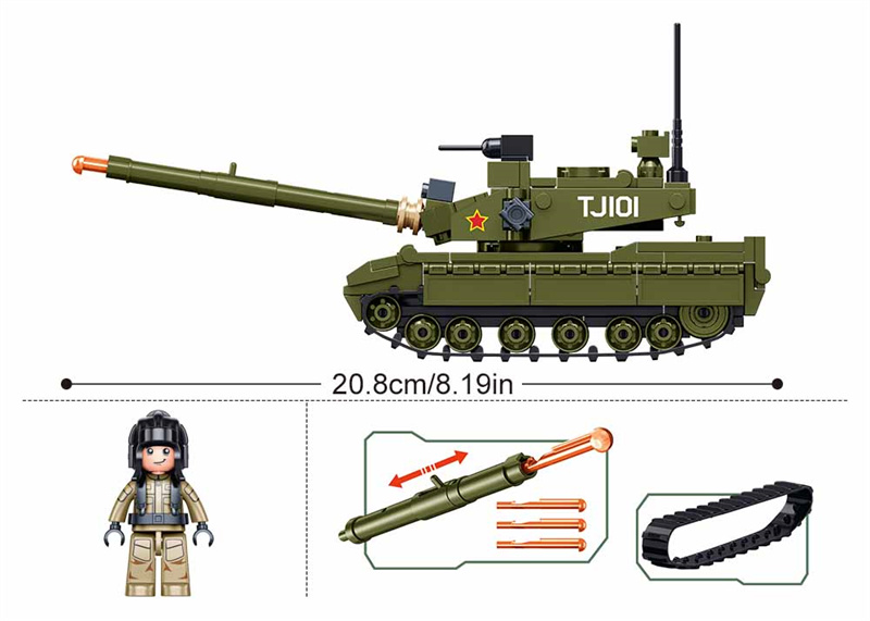 Sluban 183PCS Army Main Battle - Lego Compatible Military Tank ulasan dan harga
