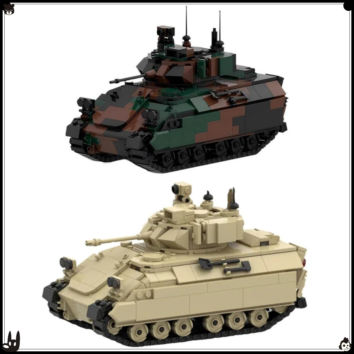 MOC Military Series Tracked Ar - Lego Compatible Military Tank ulasan dan harga