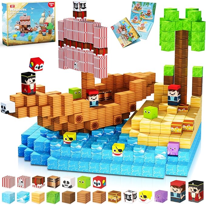 Magnetic Blocks - 100Pcs Build - Magnetic Building Tiles Set 100Pcs ulasan dan harga