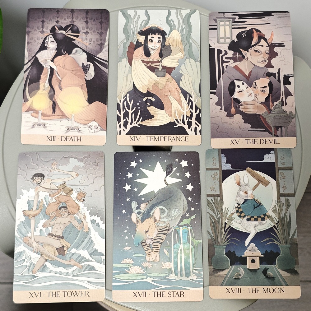 Yokai Tarot Cards 78Pcs Japane - Tarot Cards Deck With Guidebook ulasan dan harga