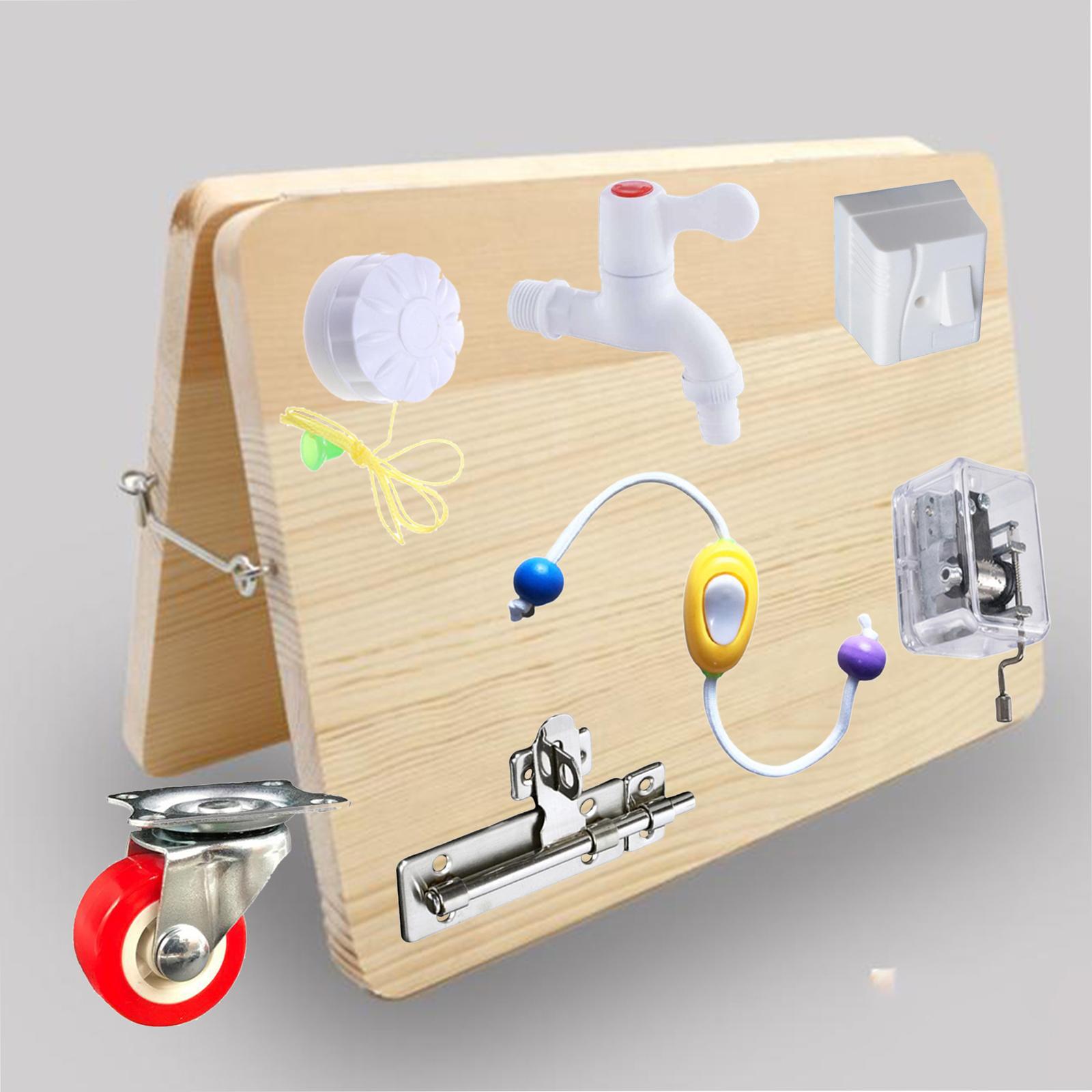 Montessori Sensory Busy Board  - Montessori Wooden Busy Board Toddler ulasan dan harga