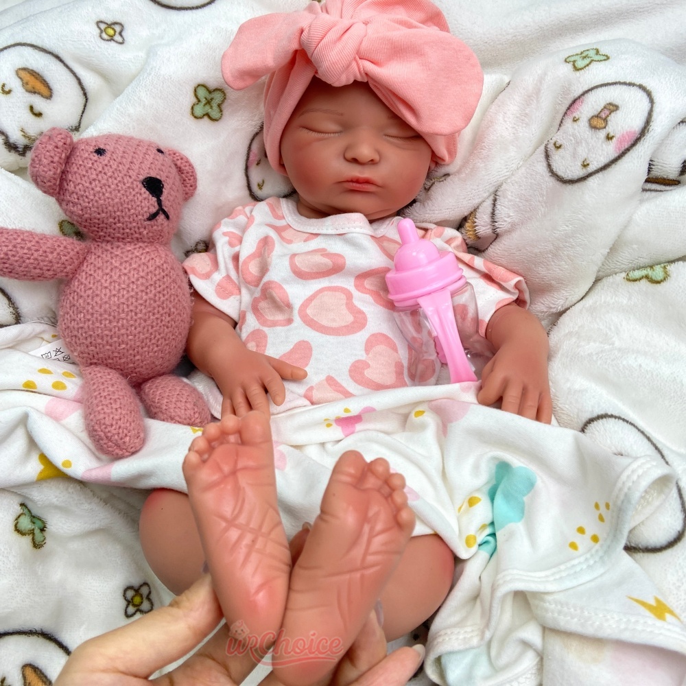18inch Washable Silicone Rebor - Reborn Baby Doll Silicone Realistic ulasan dan harga